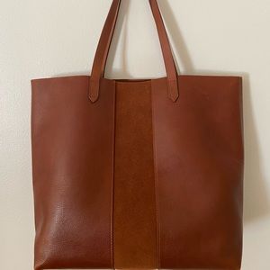 NEW Madewell Suede Stripe Transport Tote